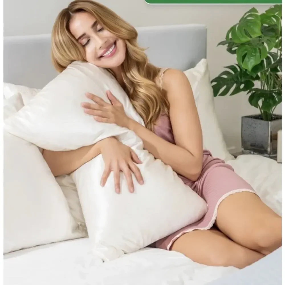 Blissy 100% Mulberry 22-Momme Silk Pillowcase White NEW $106
